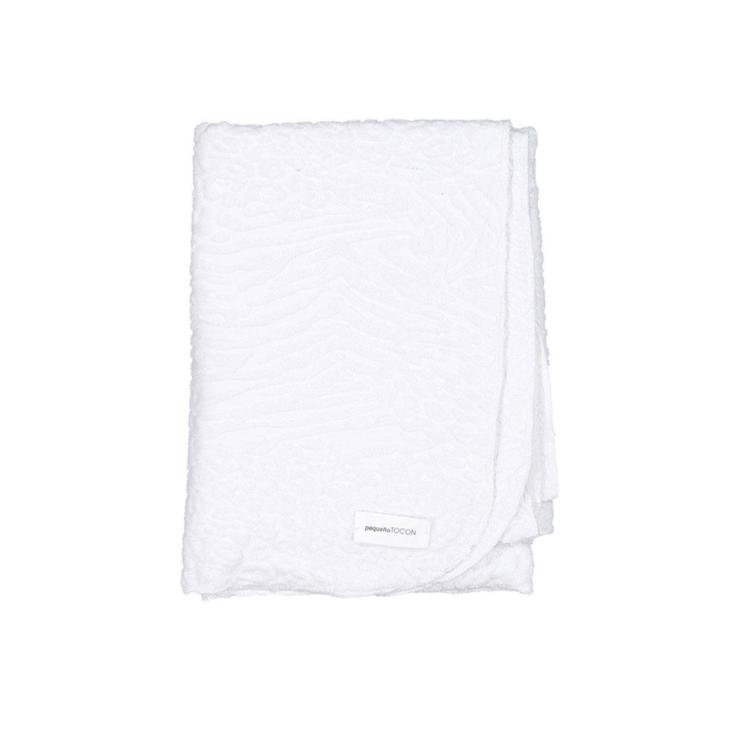 Pequeno TOCON White Baby Blanket Jackard