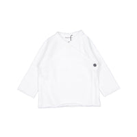 Pequeno TOCON White Baby Wrap Cardigan