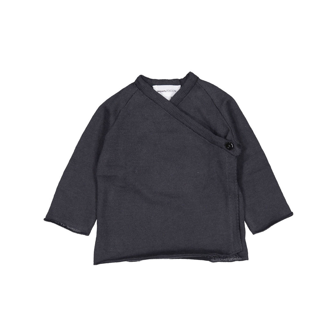 Pequeno TOCON Coal Baby Wrap Cardigan