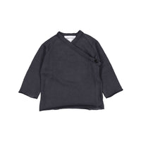 Pequeno TOCON Coal Baby Wrap Cardigan