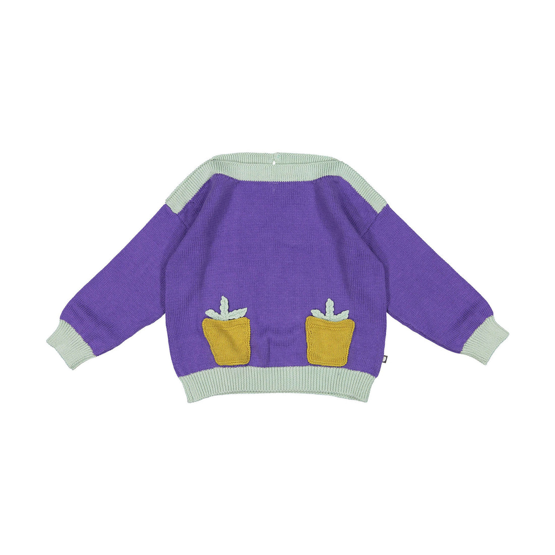 Oeuf Pocket Sweater - Violet/Celadon