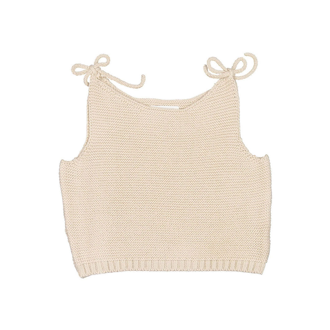 Oeuf Tie Strap Top - Eggshell