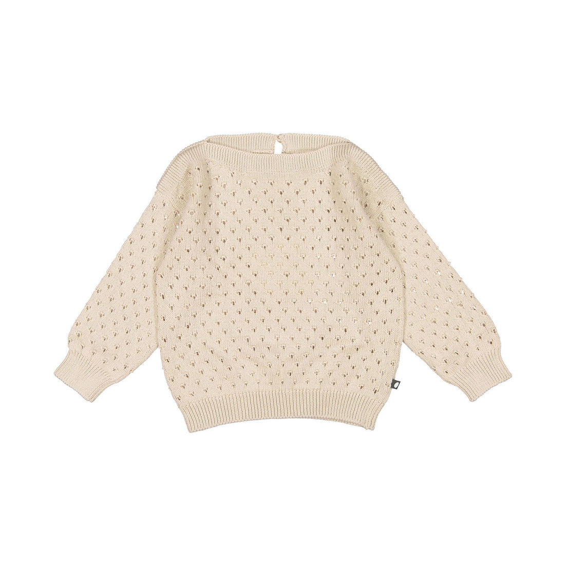 Oeuf Pointelle Boatneck Sweater - Eggshell