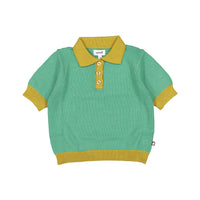 Oeuf Colorblock Polo - Fern/Hemp
