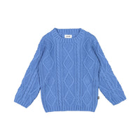 Oeuf Cable Knit Sweater - Bluebell