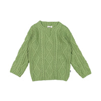 Oeuf Cable Knit Sweater - Moss