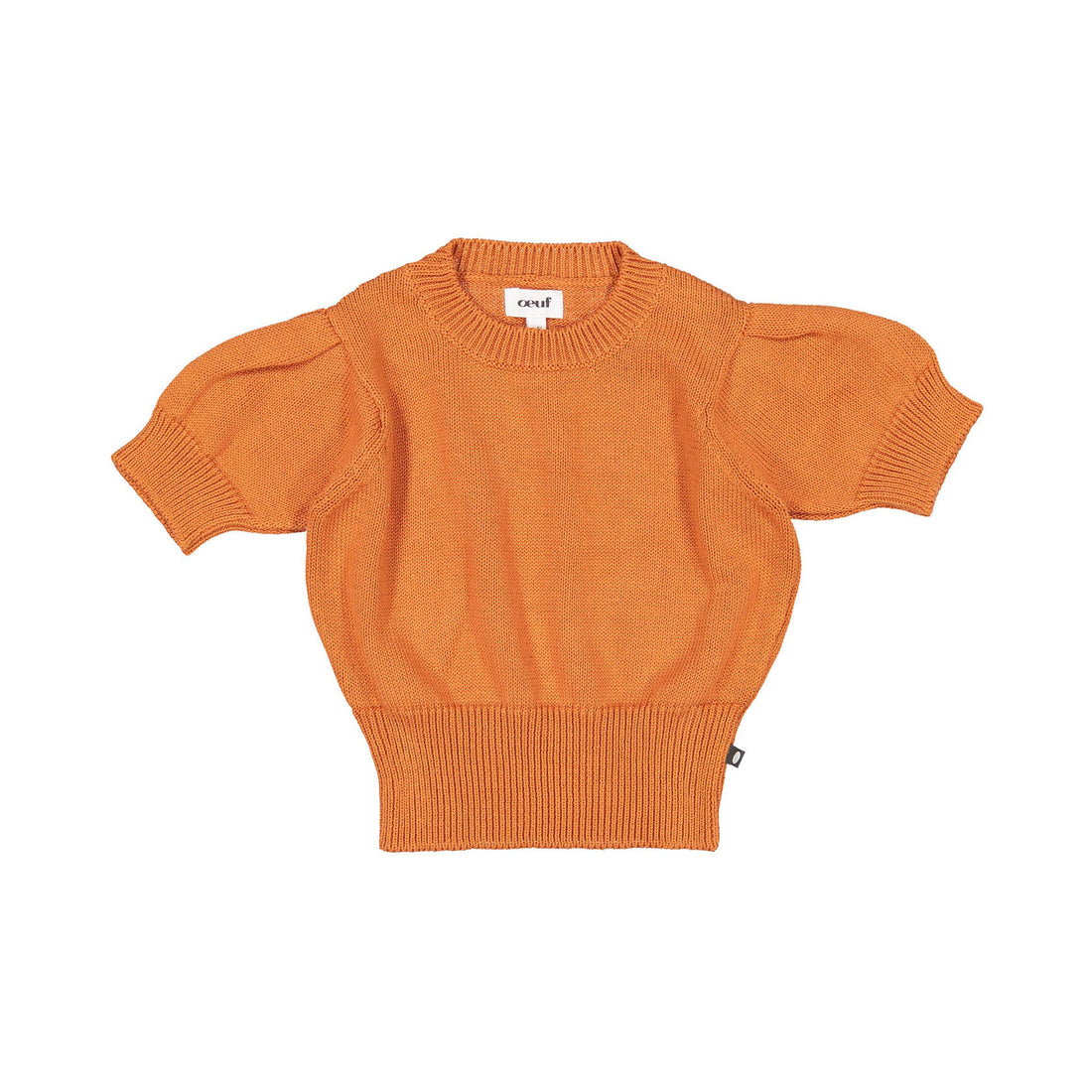 Oeuf Puffy Sleeve Sweater - Papaya