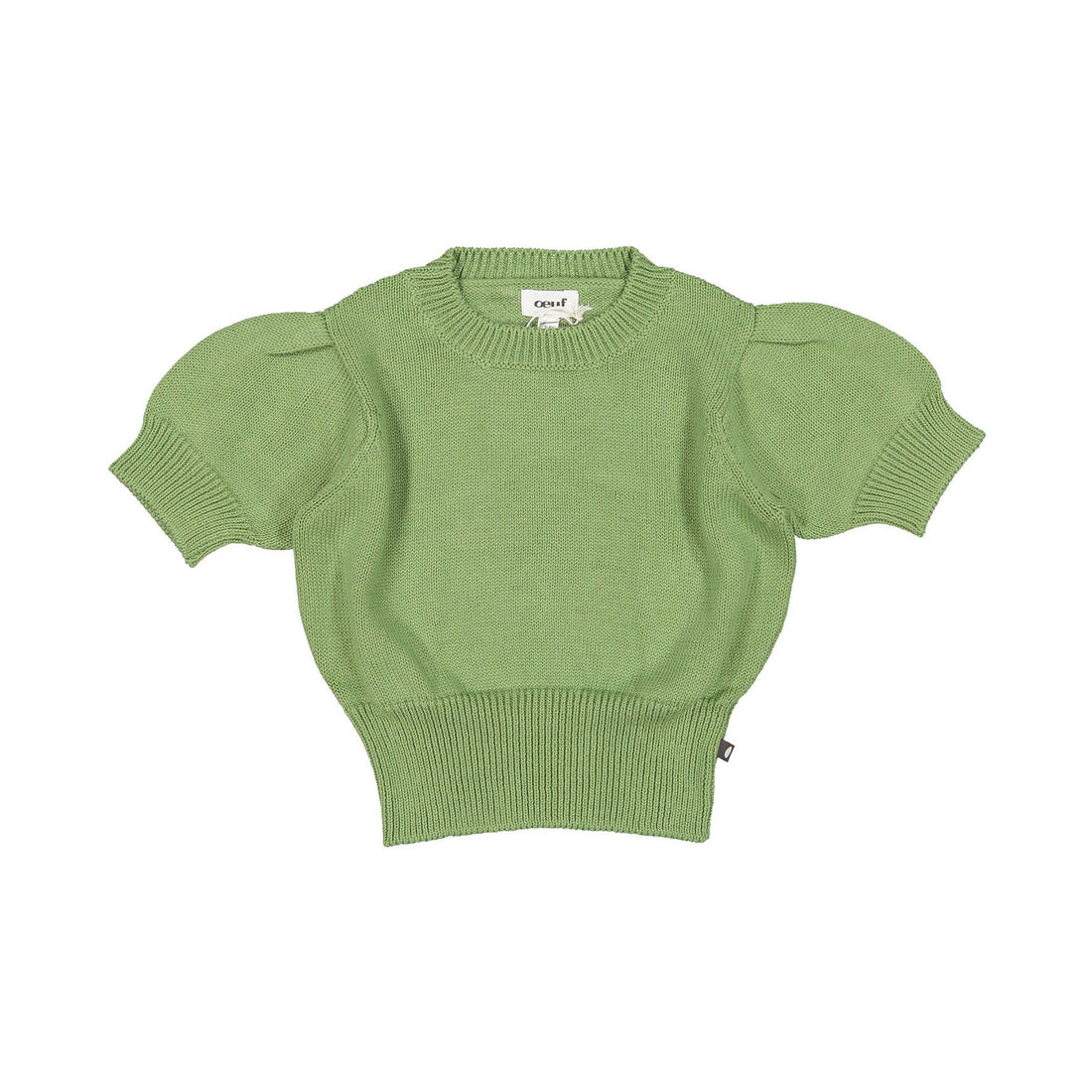 Oeuf Puffy Sleeve Sweater - Moss