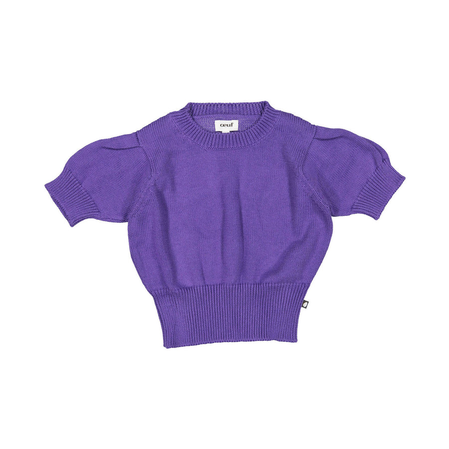 Oeuf Puffy Sleeve Sweater - Violet