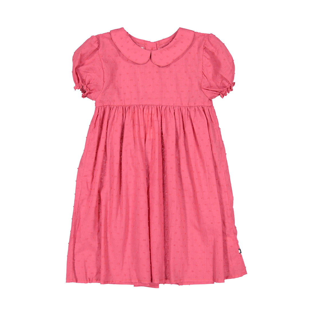 Oeuf Swiss Dots Baby Peter Pan Dress - Watermelon/Swiss dots
