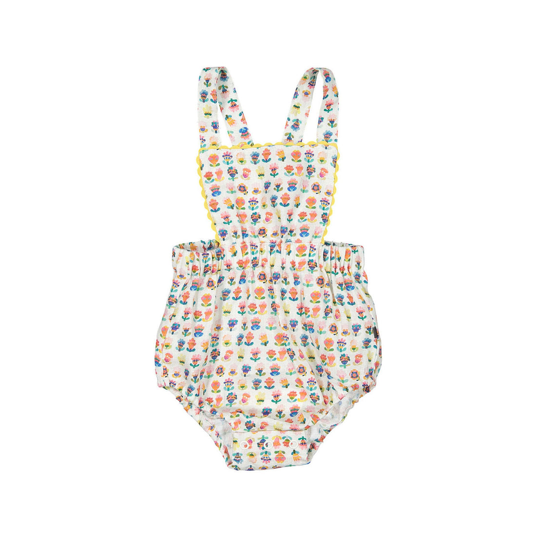 Oeuf Ric Rac Playsuit - Multii/Small Flower