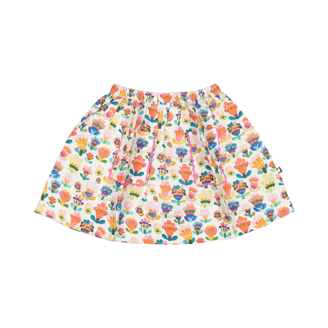 Oeuf Ric Rac Skirt - Multii/Large Flower