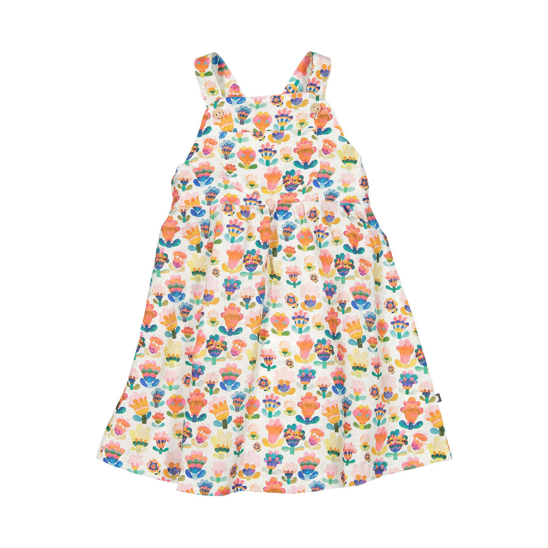 Oeuf Overall Dress - Multii/Large Flower
