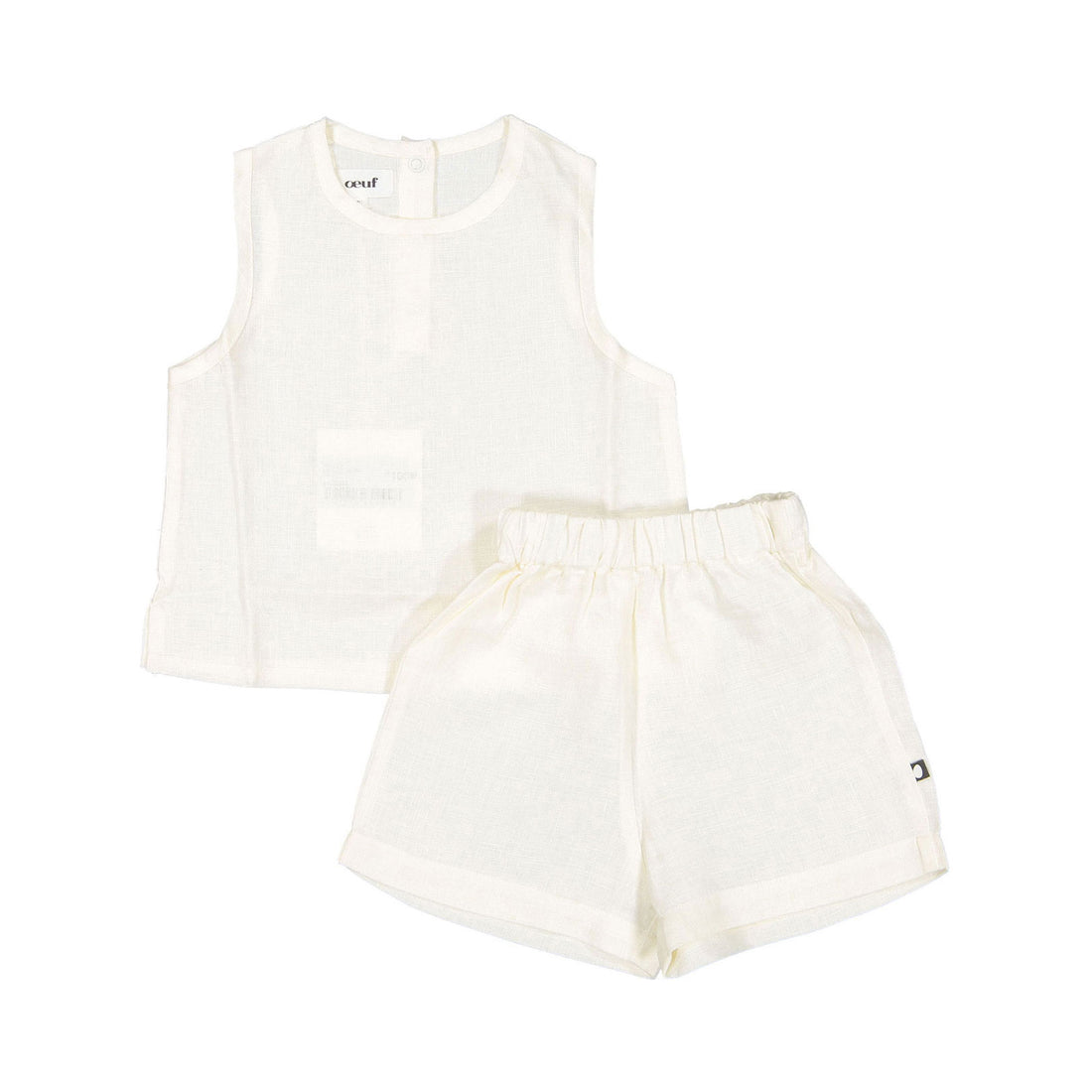 Oeuf Kid Linen Set - Gardenia