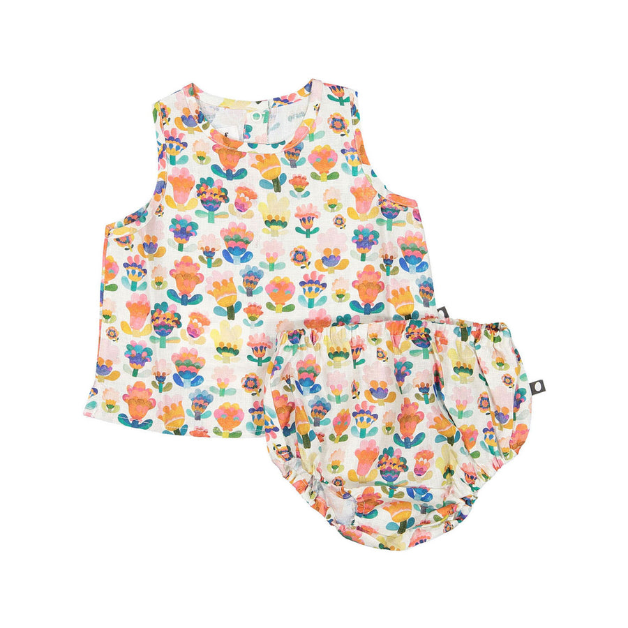 Oeuf Baby Linen Set - Multii/Large Flower
