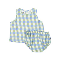 Oeuf Baby Linen Set - Moss/Gingham