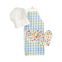 Oeuf Apron Set - Moss/Gingham