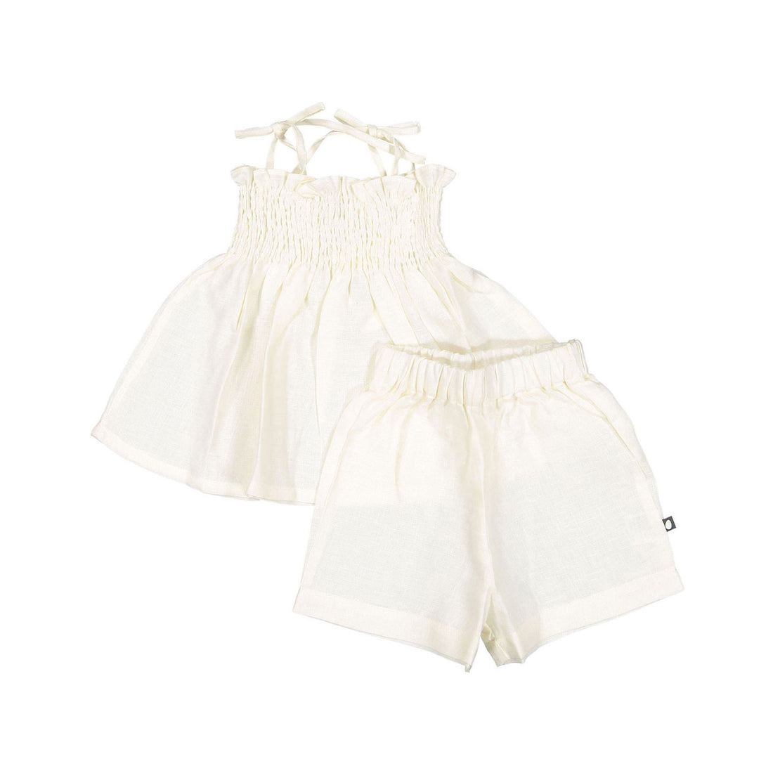 Oeuf Kids Smocked Set - Gardenia