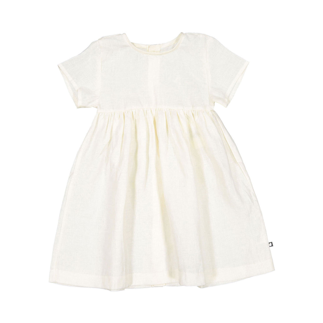 Oeuf Short Sleeve Dress - Gardenia