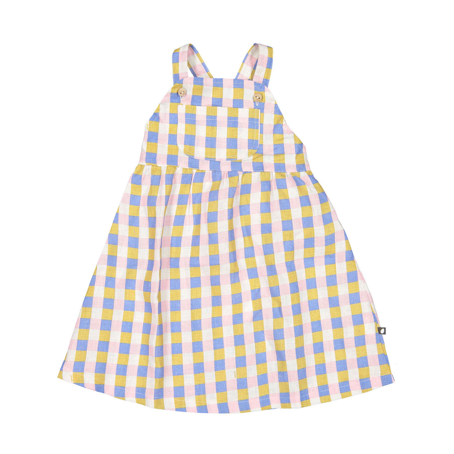 Oeuf Overall Dress - Hemp/Gingham