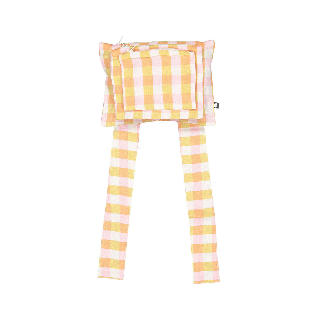 Oeuf Change Purse - Papaya/Gingham