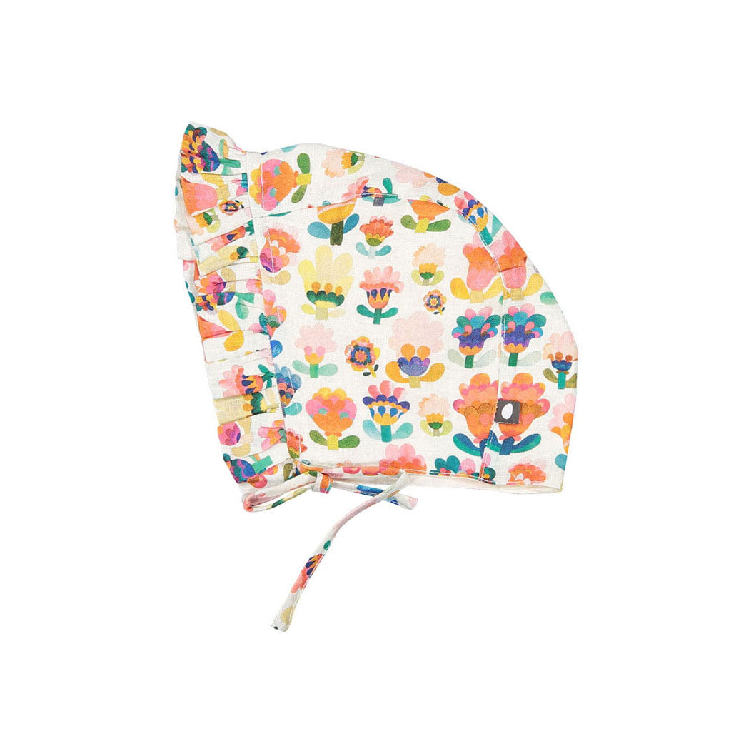 Oeuf Ruffle Bonnet - Multii/Large Flower
