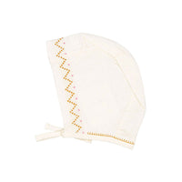 Oeuf Crs Stitch Hat - Gardenia/Fuschia