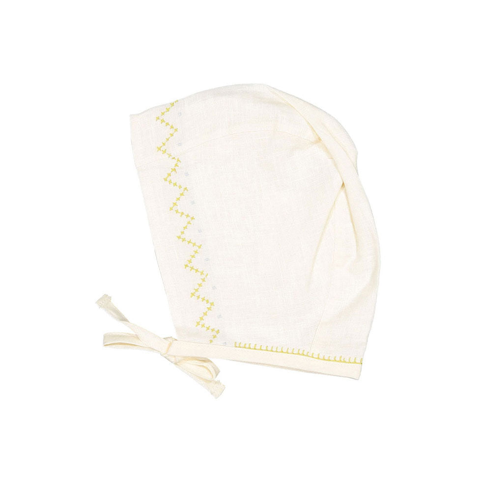 Oeuf Crs Stitch Hat - Gardenia/Hemp