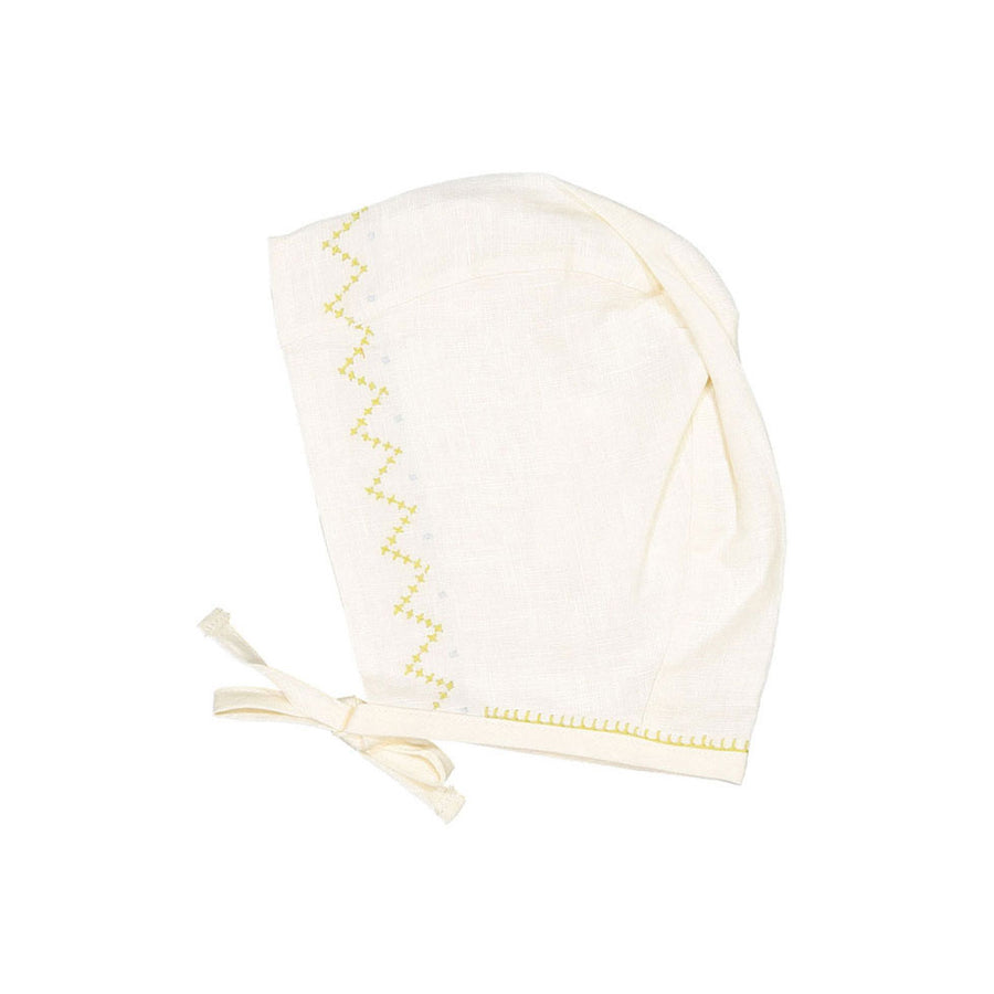 Oeuf Crs Stitch Hat - Gardenia/Hemp