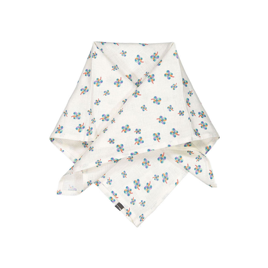 Oeuf Square Bandana - Gardenia/Clover Print