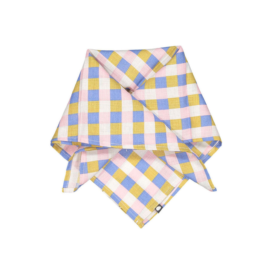 Oeuf Square Bandana - Hemp/Gingham