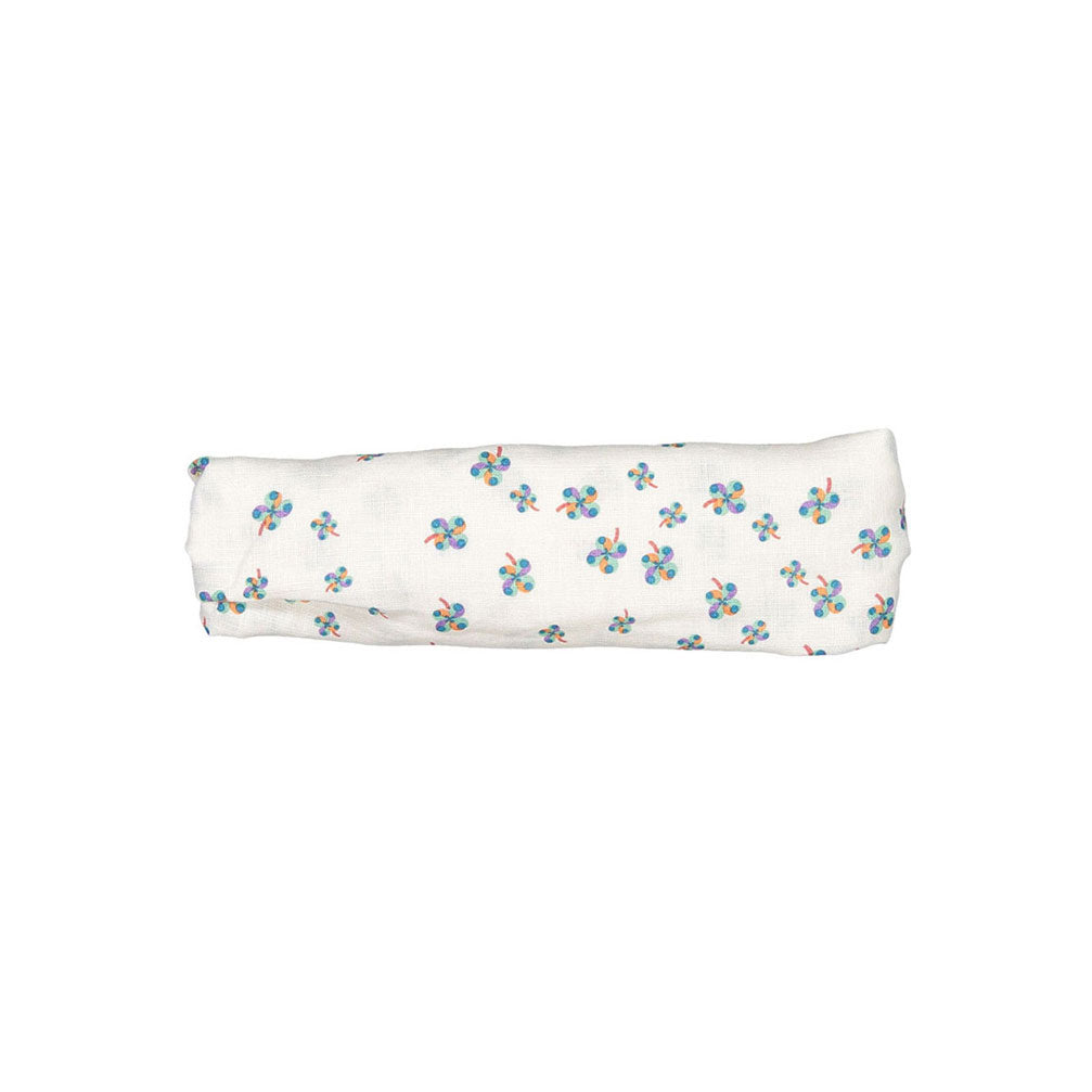 Oeuf Headband - Gardenia/Clover Print