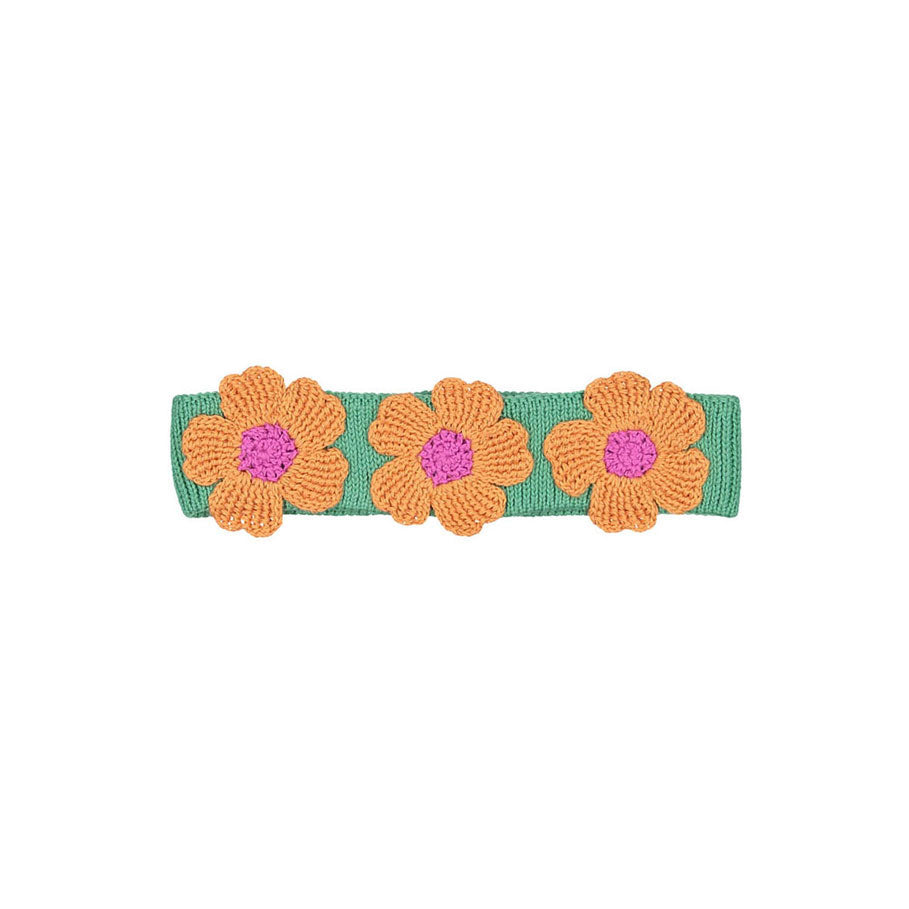 Oeuf Flower Headband - Fern/Creamsicle
