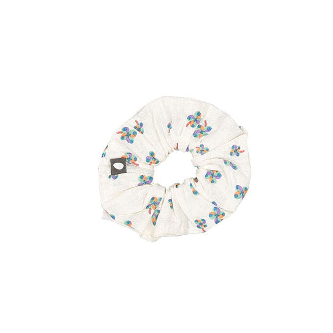 Oeuf Scrunchie - Gardenia/Clover Print