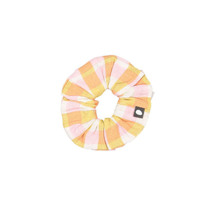 Oeuf Scrunchie - Papaya/Gingham