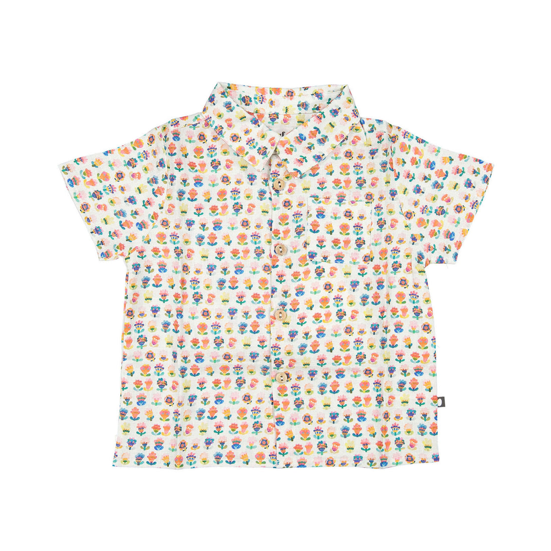 Oeuf Button Down Shirt - Multii/Small Flower