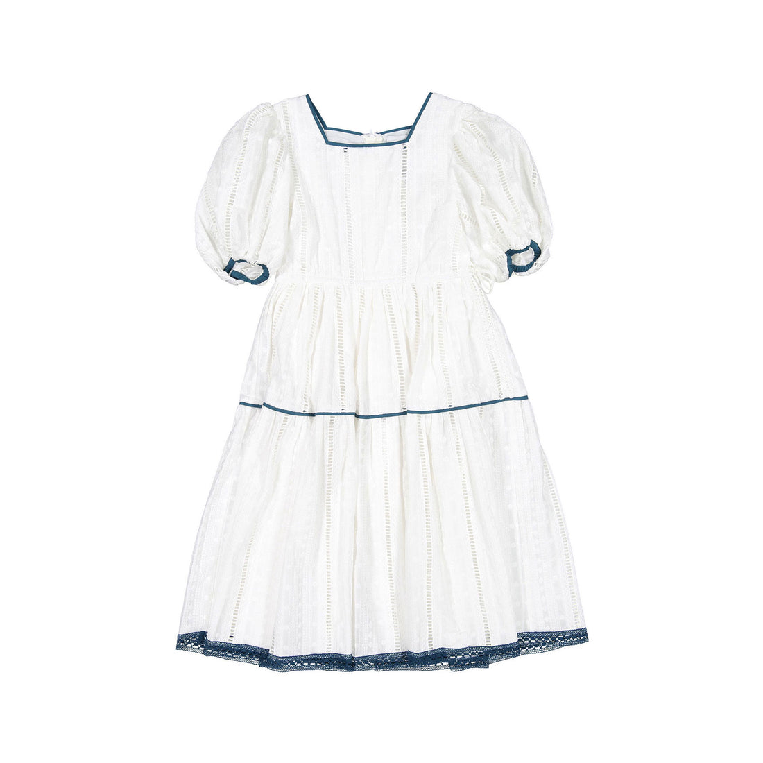 The Middle Daughter Ladder Stitch Spot Go With The Flow Dress