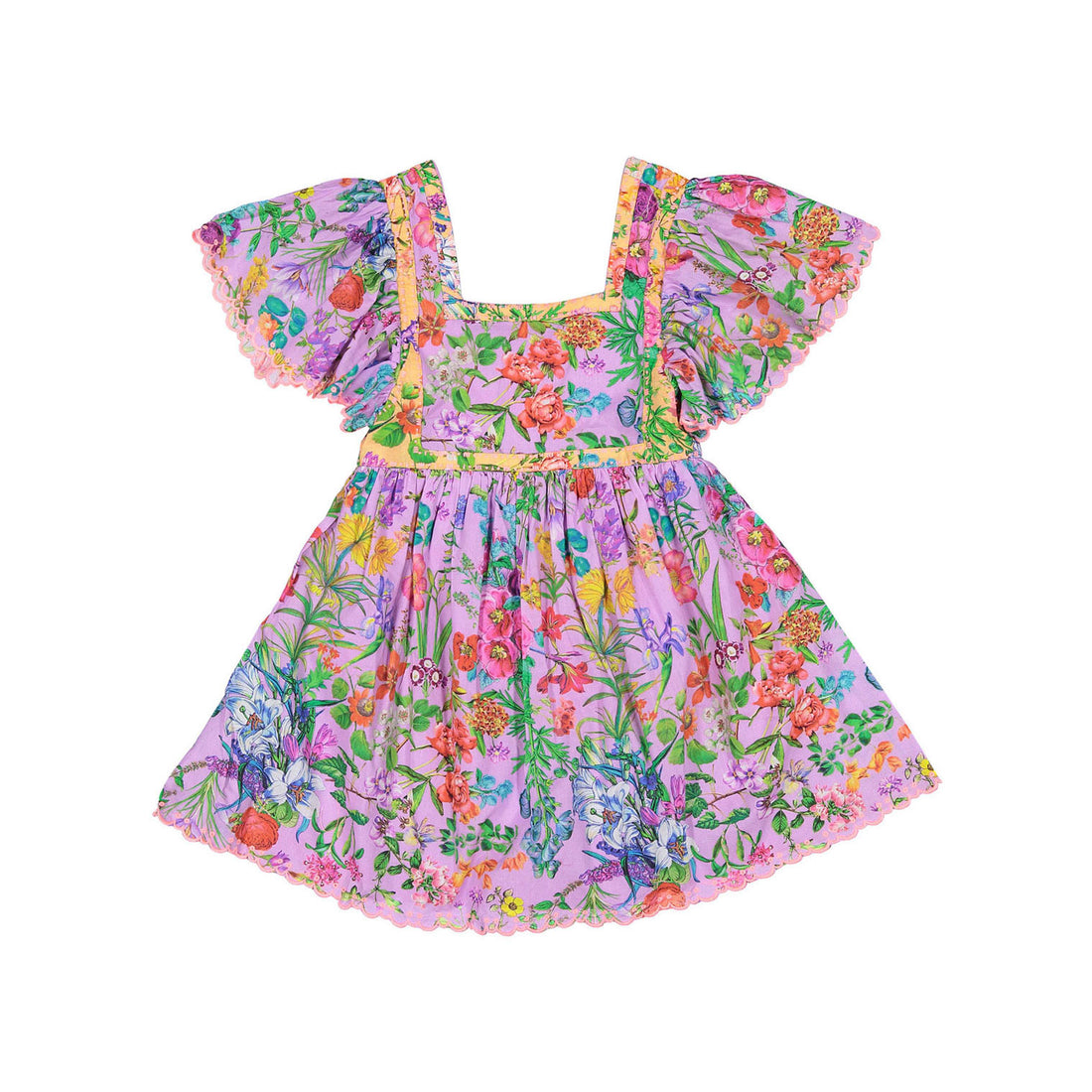 Nellystella Hyacinth Peach Combo Etta Dress