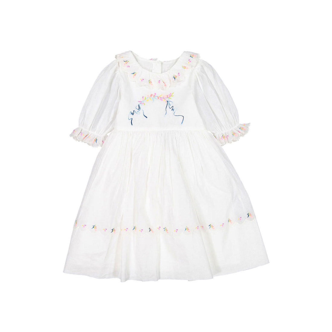 Nellystella Bright White Violet Dress
