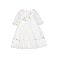 Nellystella Bright White Violet Dress
