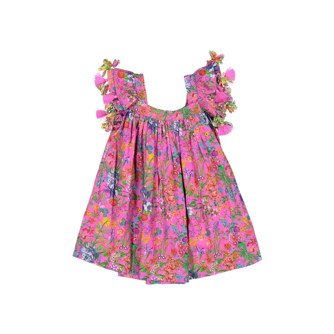Nellystella Garden Floral Magenta Chloe Dress