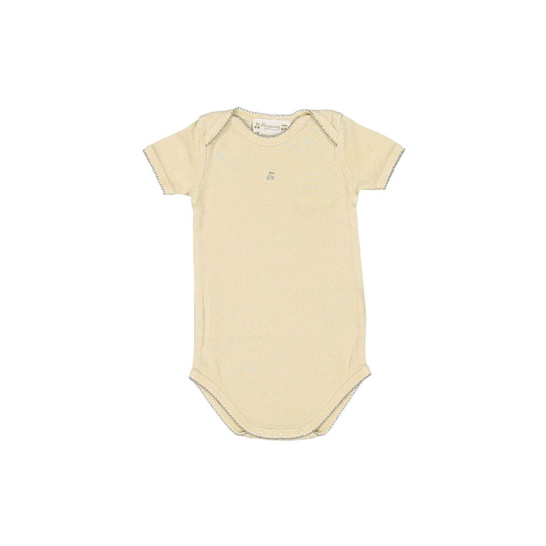 Bonpoint Vanilla Cherry Short Sleeve Bodysuit