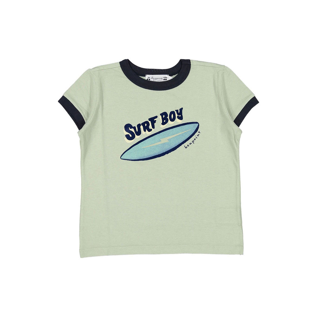 Bonpoint Pistachio Surf Boy Tee
