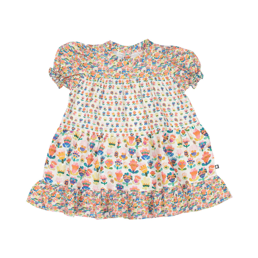 Oeuf Tiered Dress - Multii/Small Flower