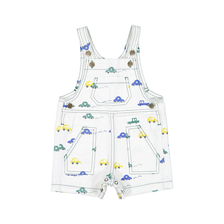 Fin and Vince Cars Short Denim Overall