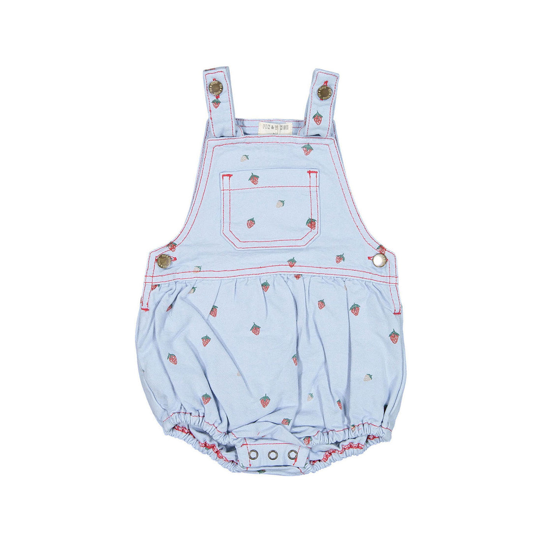 Fin and Vince Strawberries Mini Overall