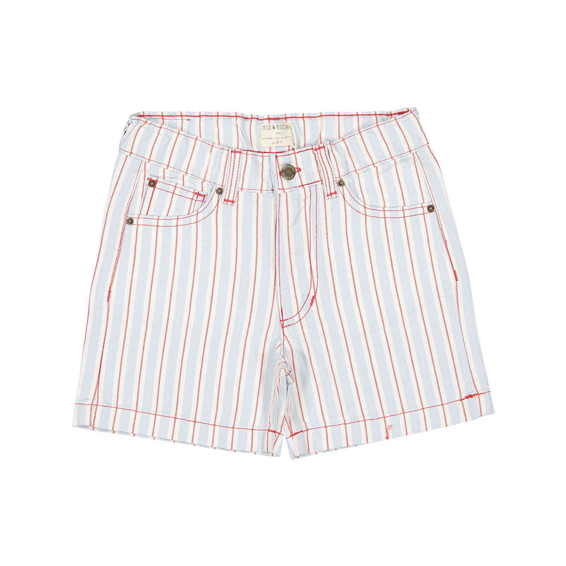 Fin and Vince Grain Sack Stripe Vintage Shorts
