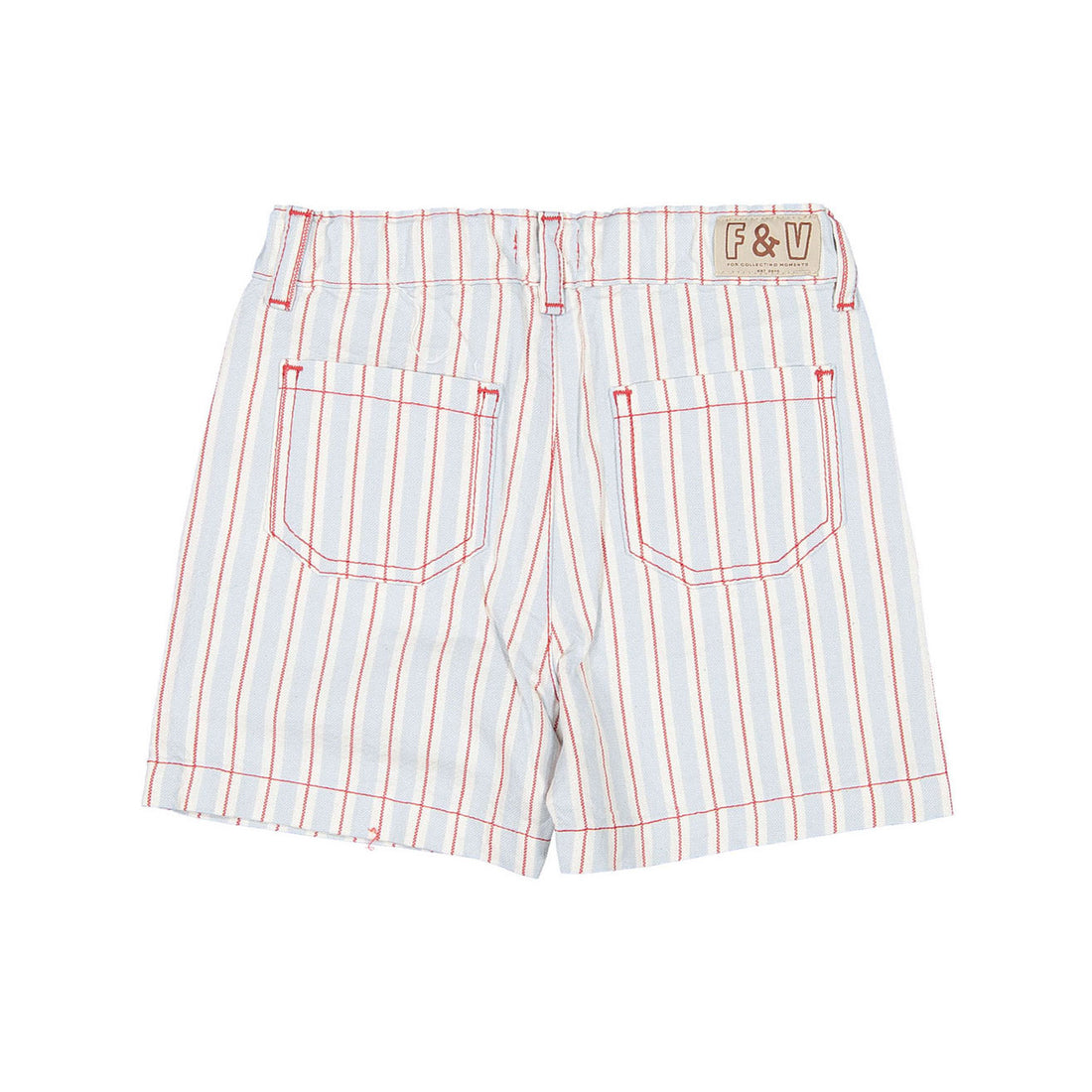 Fin and Vince Grain Sack Stripe Vintage Shorts