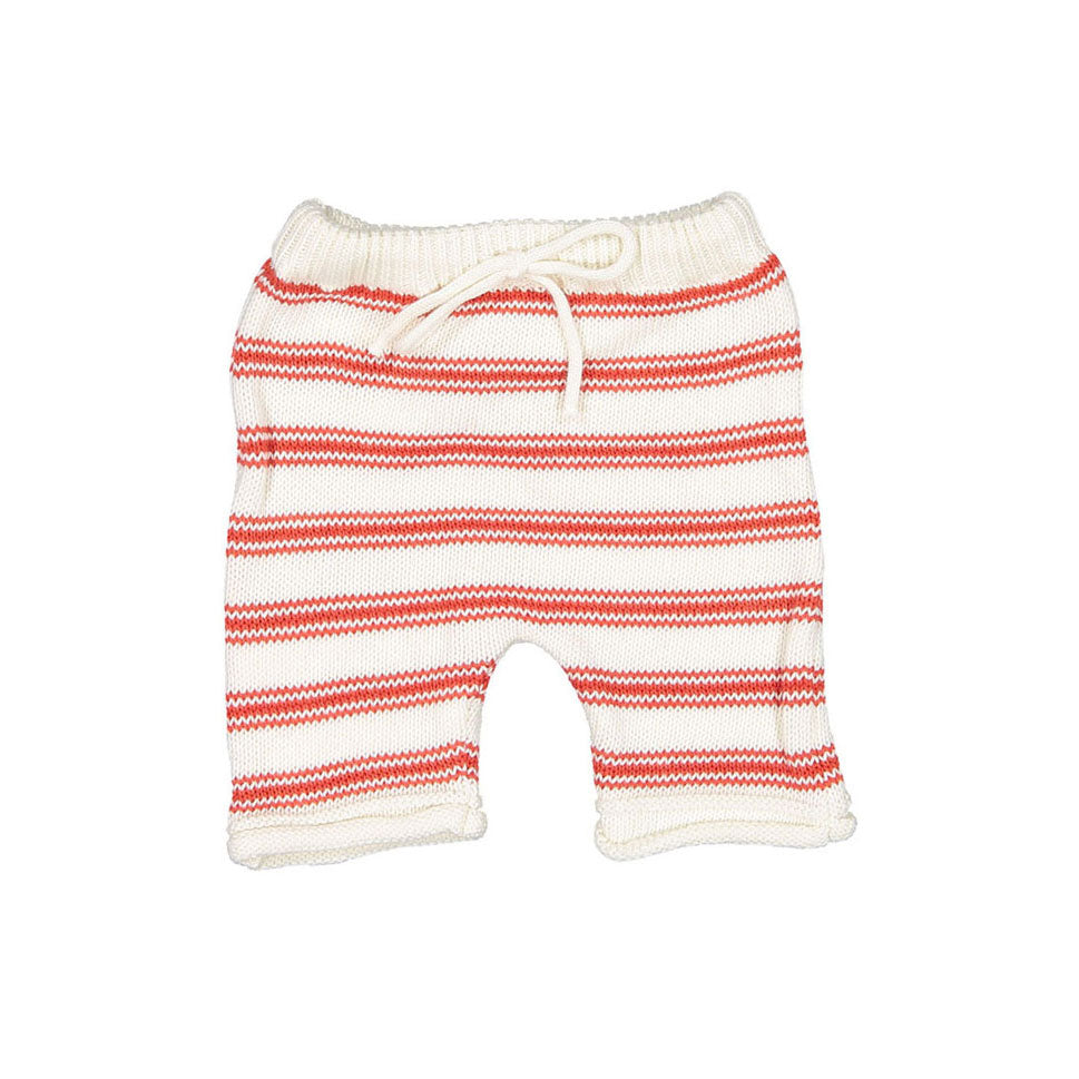 Fin and Vince Milk Brick Red Zion Knit Shorties