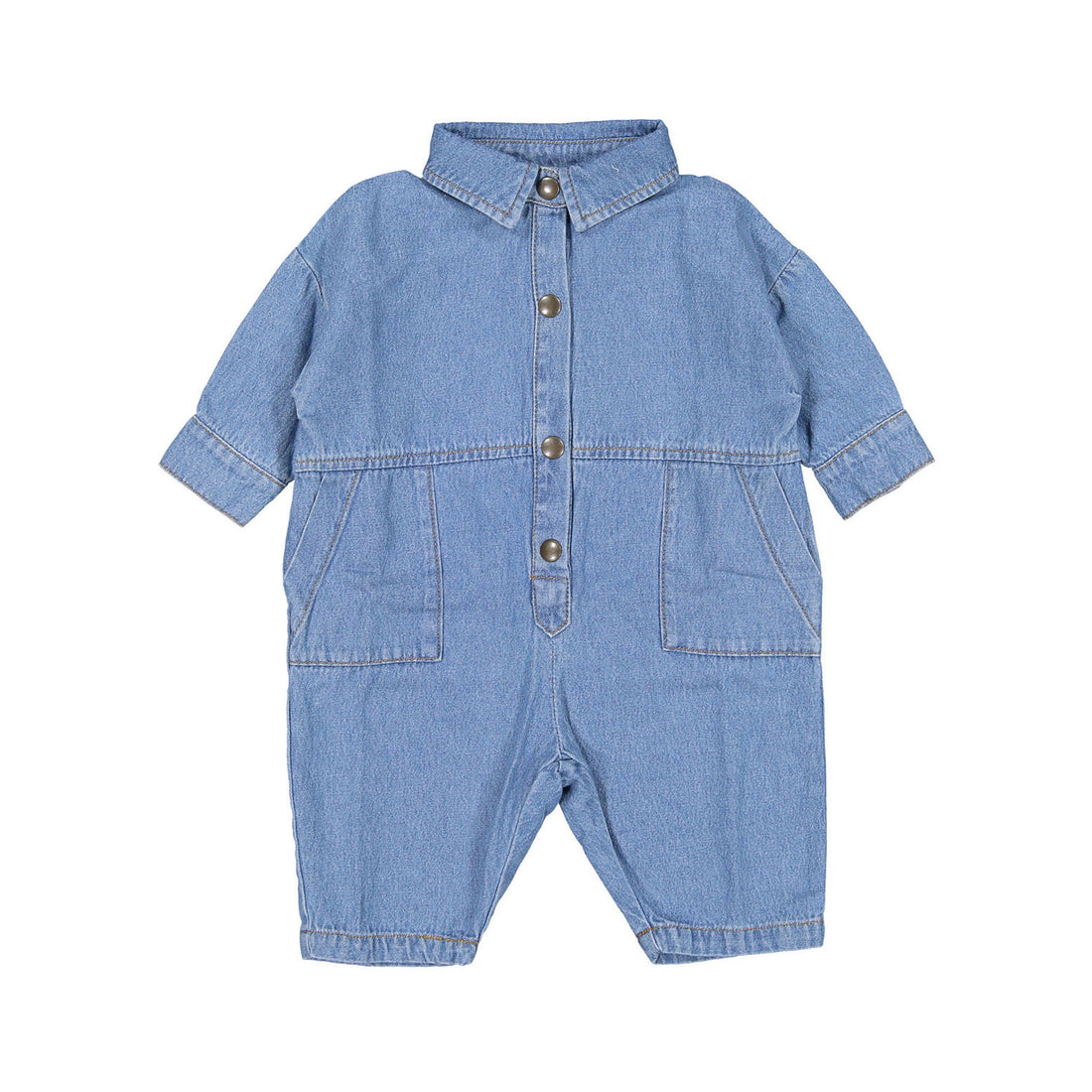 The Simple Folk The Denim Boiler Suit -Light Denim